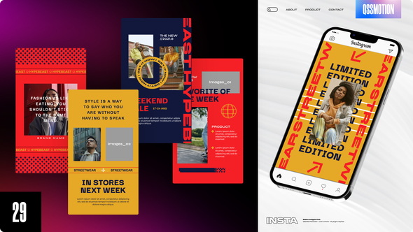 States Instagram Stories Product Promo template preview