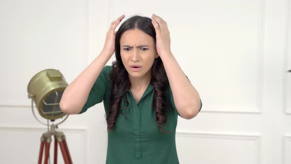 Shocked Indian woman alt