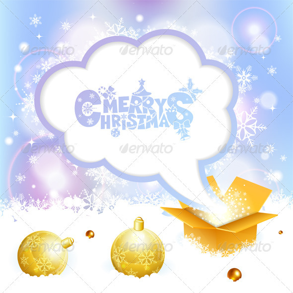 Christmas Speech Bubble - Christmas Seasons/Holidays