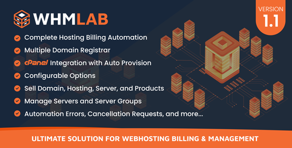 WHMLab  Ultimate Solution For WebHosting Billing And Management