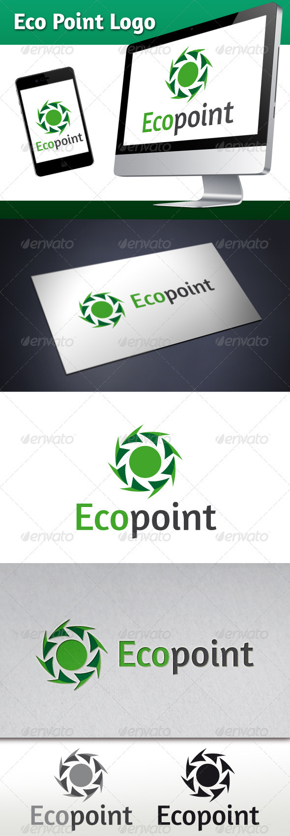 Eco Point Logo Template - Nature Logo Templates