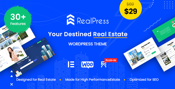 RealPress - Estate Sale and Rental WordPress Theme