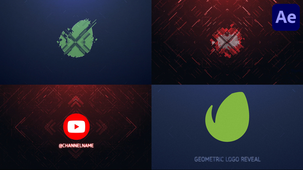 Abstract Geometric Logo Reveal for After Effects