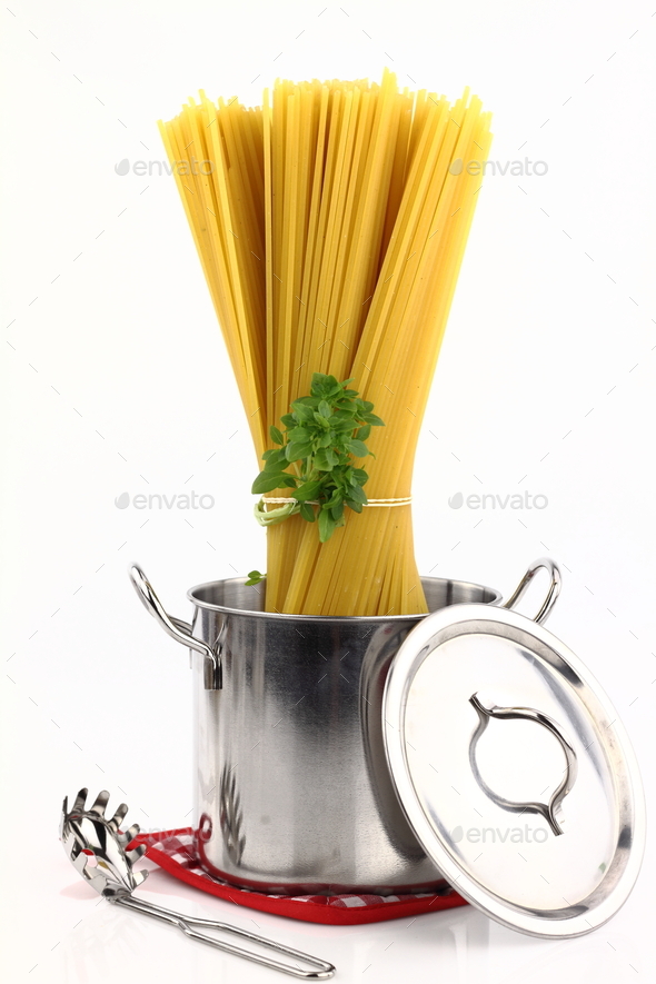 Group of spaghetti inside a pot Stock Photo by rawf8 | PhotoDune