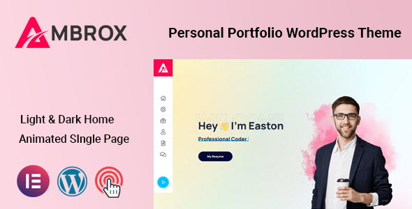 Ambrox - Personal Portfolio WordPress Theme