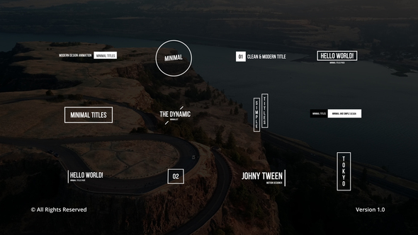 Minimal Titles | AE Titles template preview