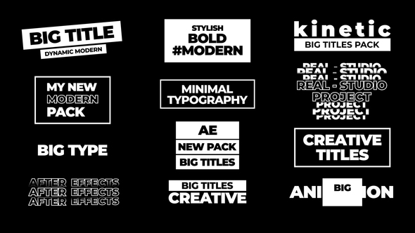 Big Titles | After Effects Titles template preview