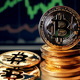 Pile of Bitcoin background  - PhotoDune Item for Sale
