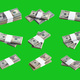 Big set of bundles of US dollar bills isolated on chroma key green - PhotoDune Item for Sale