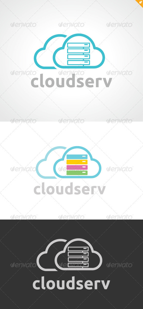 Cloud Serv Logo - Nature Logo Templates