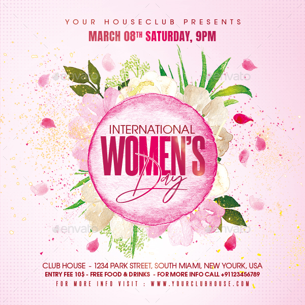 Womens Day Flyer, Print Templates | GraphicRiver