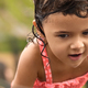 Summer portrait of toddler girl in swimsuit with wet hair at the playground - PhotoDune Item for Sale
