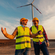 Two engineers of wind turbine - PhotoDune Item for Sale