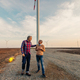 Two wind engineers at a wind farm. - PhotoDune Item for Sale