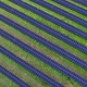 Aerial View of Solar Panels Stand in a Row in the Fields - VideoHive Item for Sale