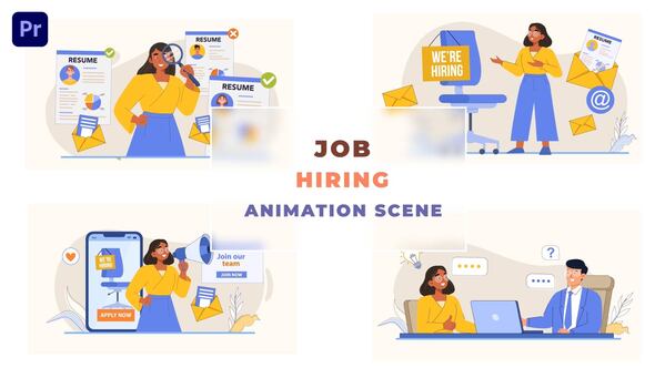 Job Hiring Post Animation Scene