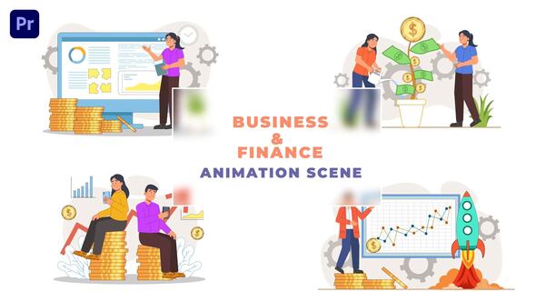 Finance Business Explainer Animation Scene