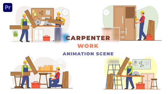Carpenter Character Animation Scene
