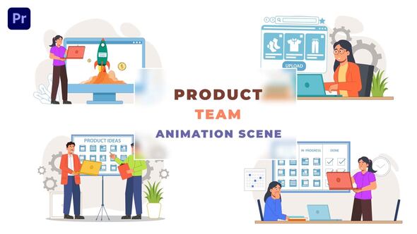Product Team Explainer Animation Scene