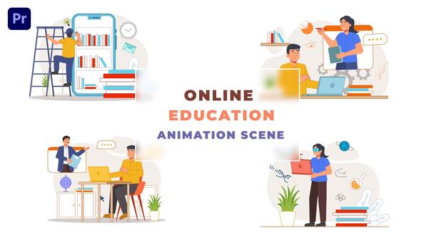 Online Education Explainer Animation Scene