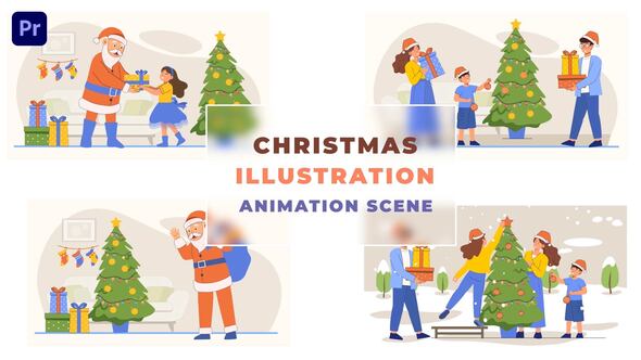 Christmas Function Animation Scene