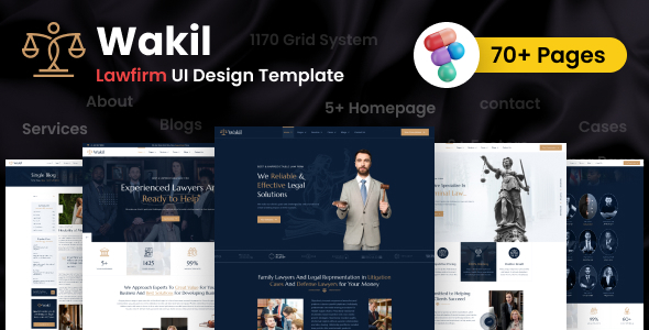 Lawyer & Attorney UI Theme - Wakil Law Firm
