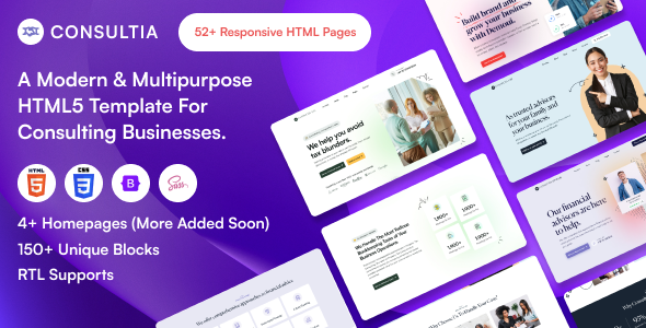 Consultia - Multipurpose HTML5 Template For Consulting Businesses