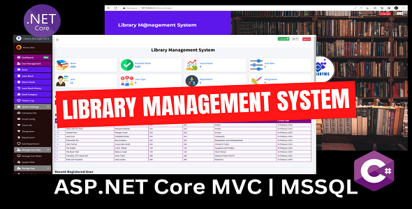 Library Management System | ASP.NET Core | MSSQL | Code First