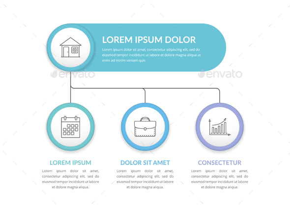 Infographic Template with 3 Elements