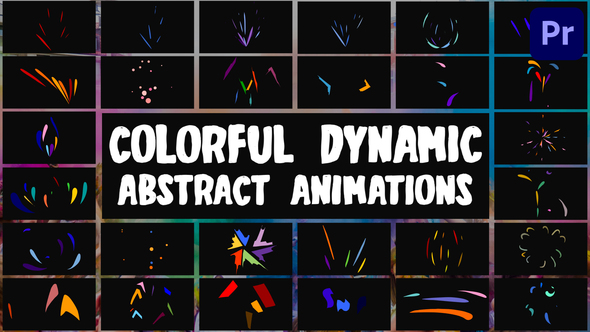 Colorful Dynamic Abstract Animations for Premiere Pro