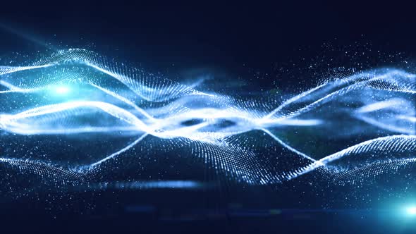 Digital Particles Technology Background  00425 FHD
