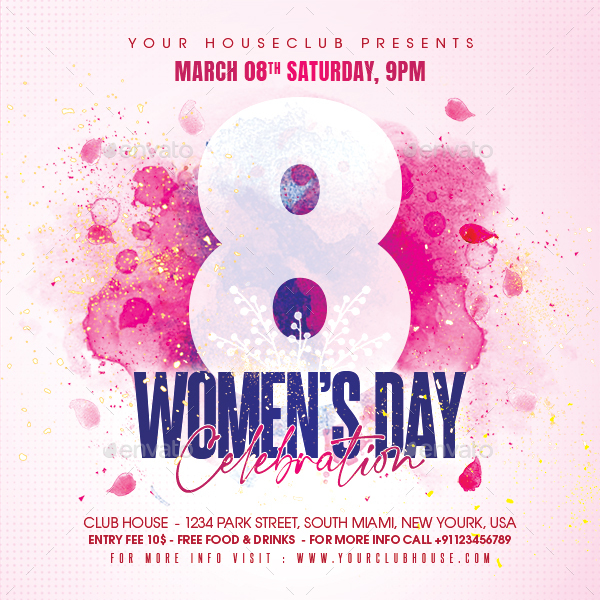 Womens Day Flyer, Print Templates | GraphicRiver