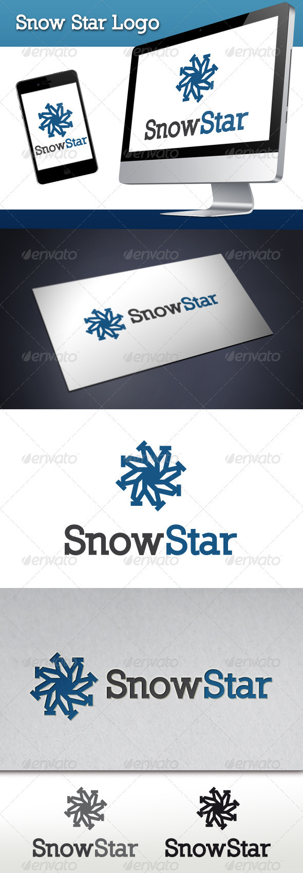 Snow Star Logo Template - Symbols Logo Templates
