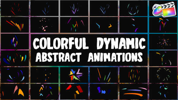 Colorful Dynamic Abstract Animations for FCPX