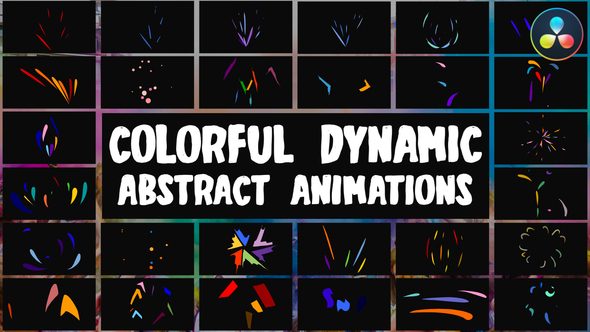 Colorful Dynamic Abstract Animations for DaVinci Resolve