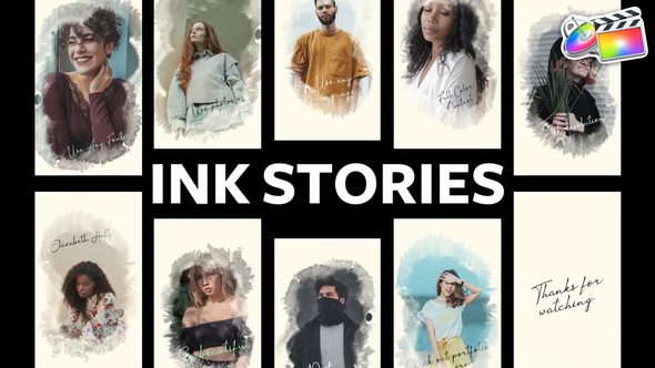 Instagram Ink Historical Stories for FCPX