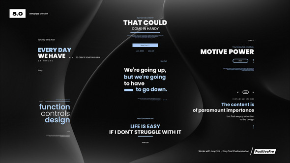 Modern Titles Titles template preview