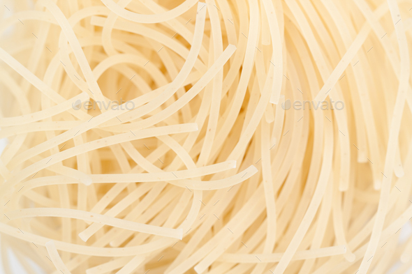 Intricate patterns of boiled noodles. - Stock Photo - Images