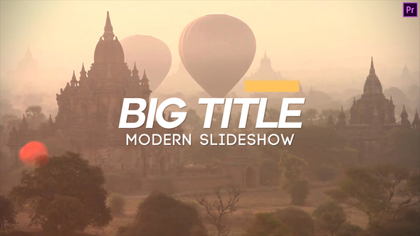 Big Title Slideshow Premiere Pro