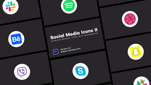 Social Media Icons II | Mogrt