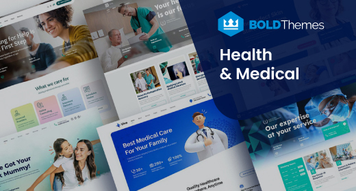 Bold Themes for Medical Practice, Health, Therapy & Fitness