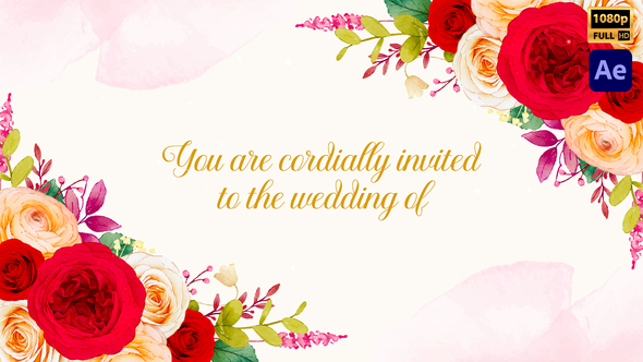Floral Wedding Invitation Style-04