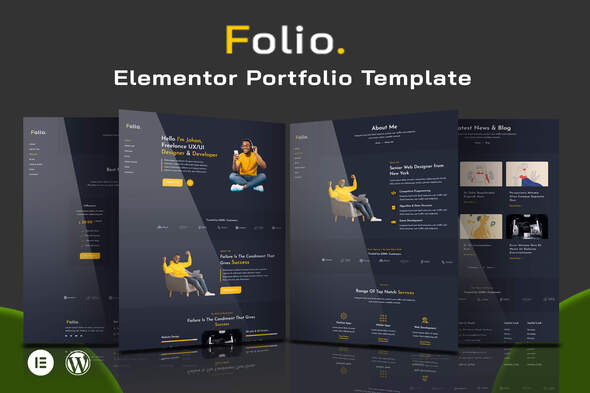 Folio - Creative Portfolio Elementor Pro Template Kit