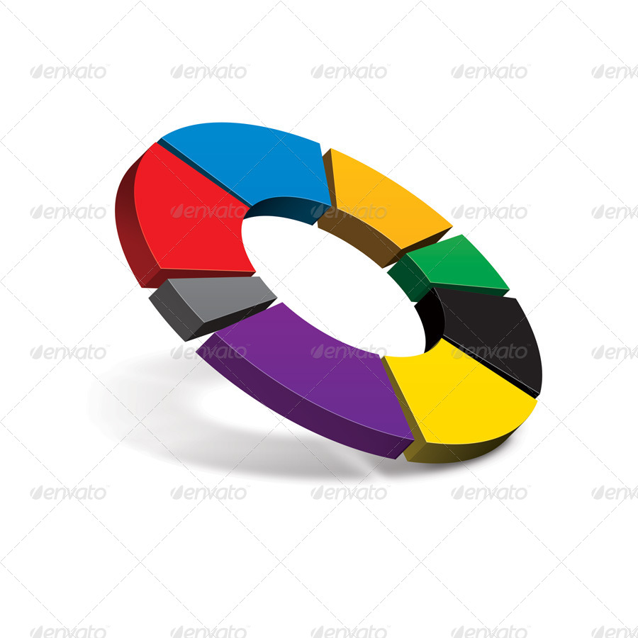 3D Pie Chart, Web Elements GraphicRiver