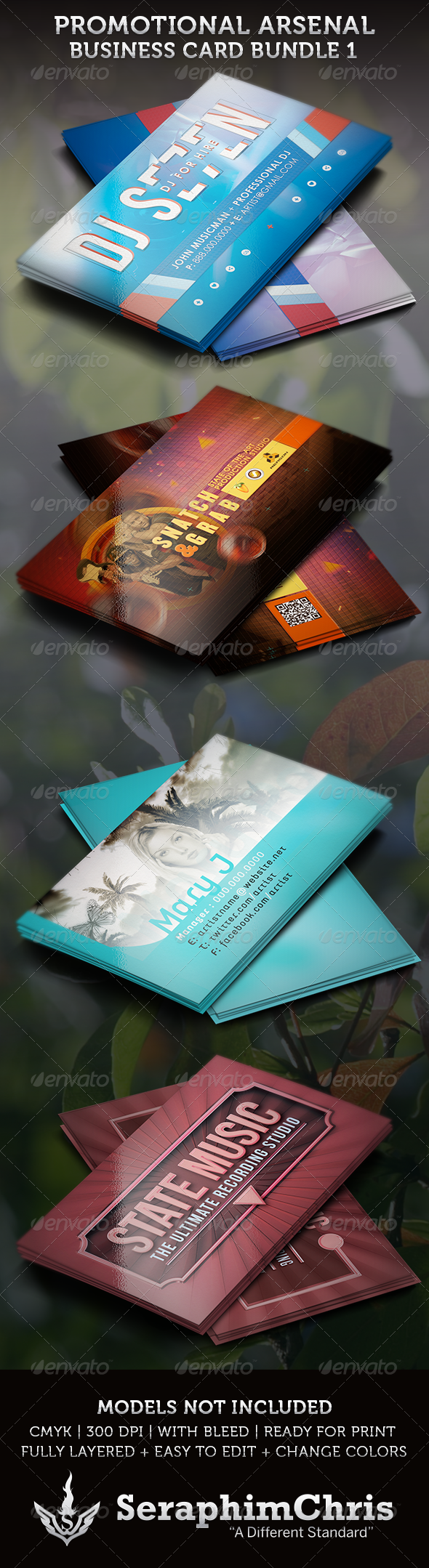 Promotional Arsenal Business Card Bundle 1 - Industry Specific Business Cards