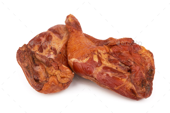 Smoked chicken thighs - Stock Photo - Images