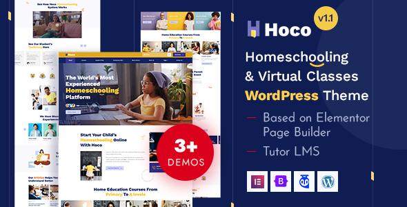 Hoco v. –  Education LMS & Virtual Classes WordPress Theme
