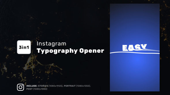 Instagram Typography Opener