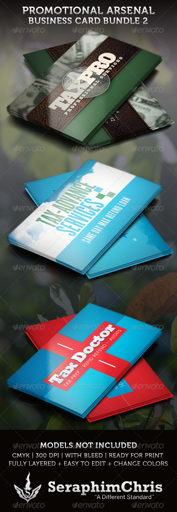 Promotional Arsenal Business Card Bundle 2 - Corporate Business Cards