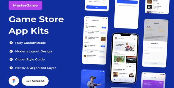 MasterGame - Game Store Flutter App Ui Template(Figma Included)